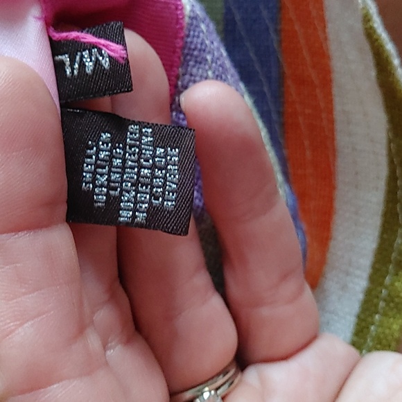 Vintage Y2K Coach Scribble C Multicolor Rainbow Bucket Hat Size M/L - Picture 5 of 5